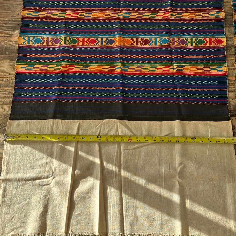 Colorful Woven Textile with Geometric Patterns - Picture 3 of 3